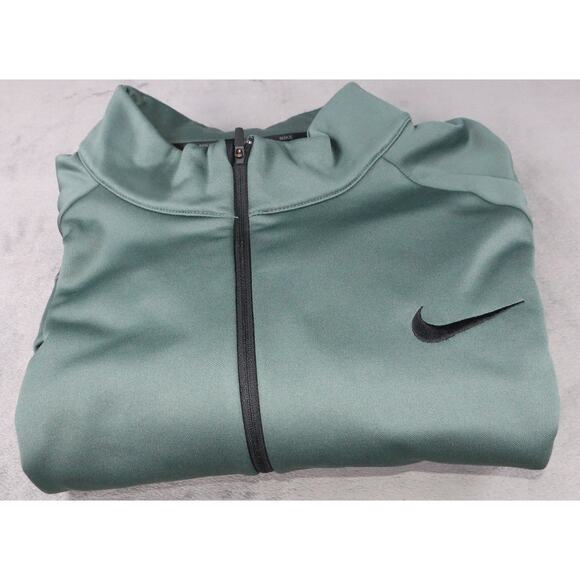 Nike Dri-FIT Pullover Mens 4XL Green Half Zip Lightweight Athletic Sweatshirt - Picture 6 of 8